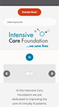 Mobile Screenshot of intensivecarefoundation.org.au